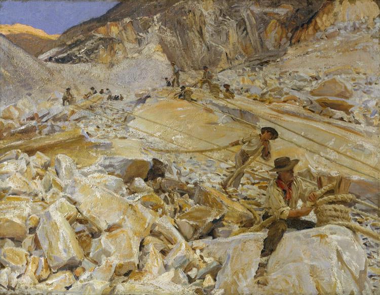 John Singer Sargent Bringing Down Marble from the Quarries to Carrara (mk18) Sweden oil painting art
